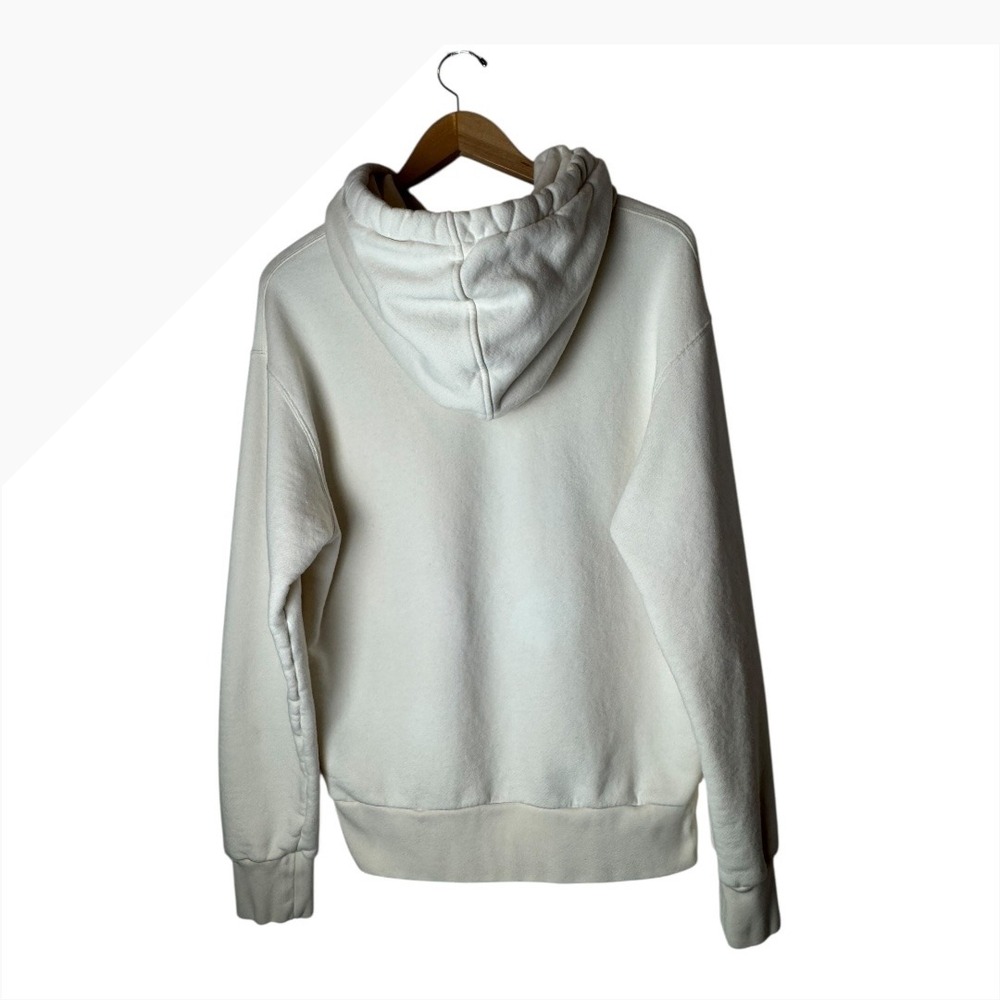 Gucci Sweatshirt Men Small Ivory Interlocking G Logo Hoodie Streetwear Luxury - Picture 2 of 11